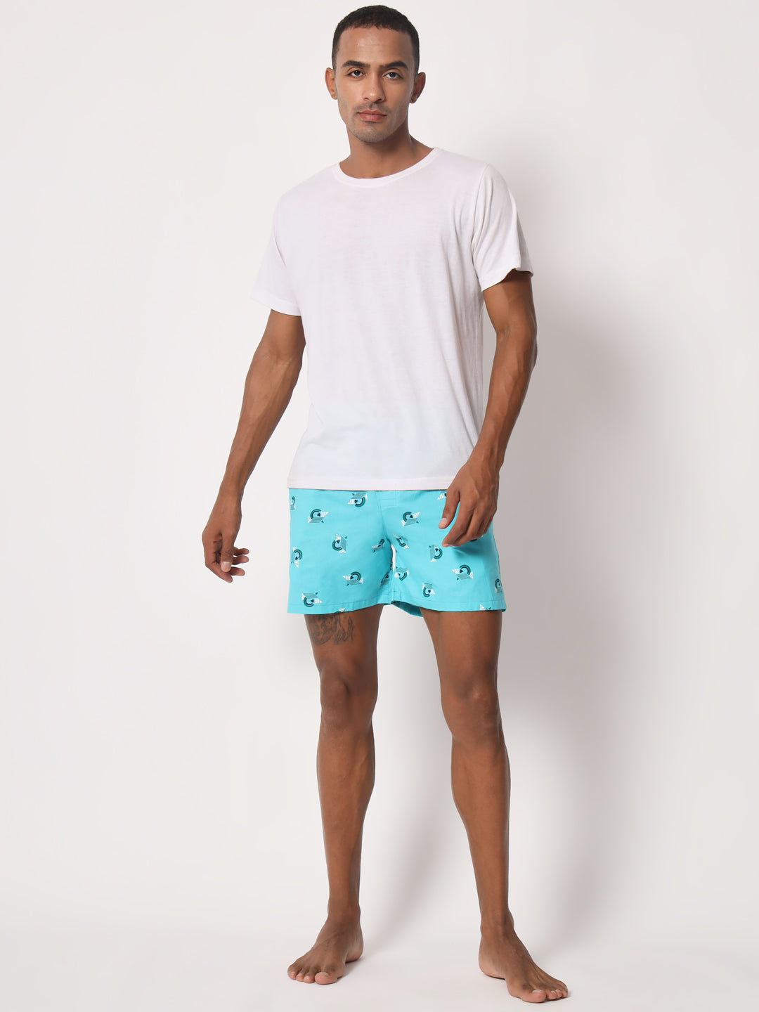 Oceanblue Printed Boxer for Men Soft feel