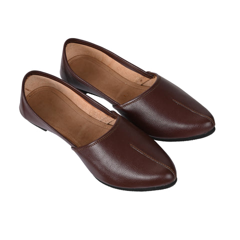 Brown Leather Jutti for Men