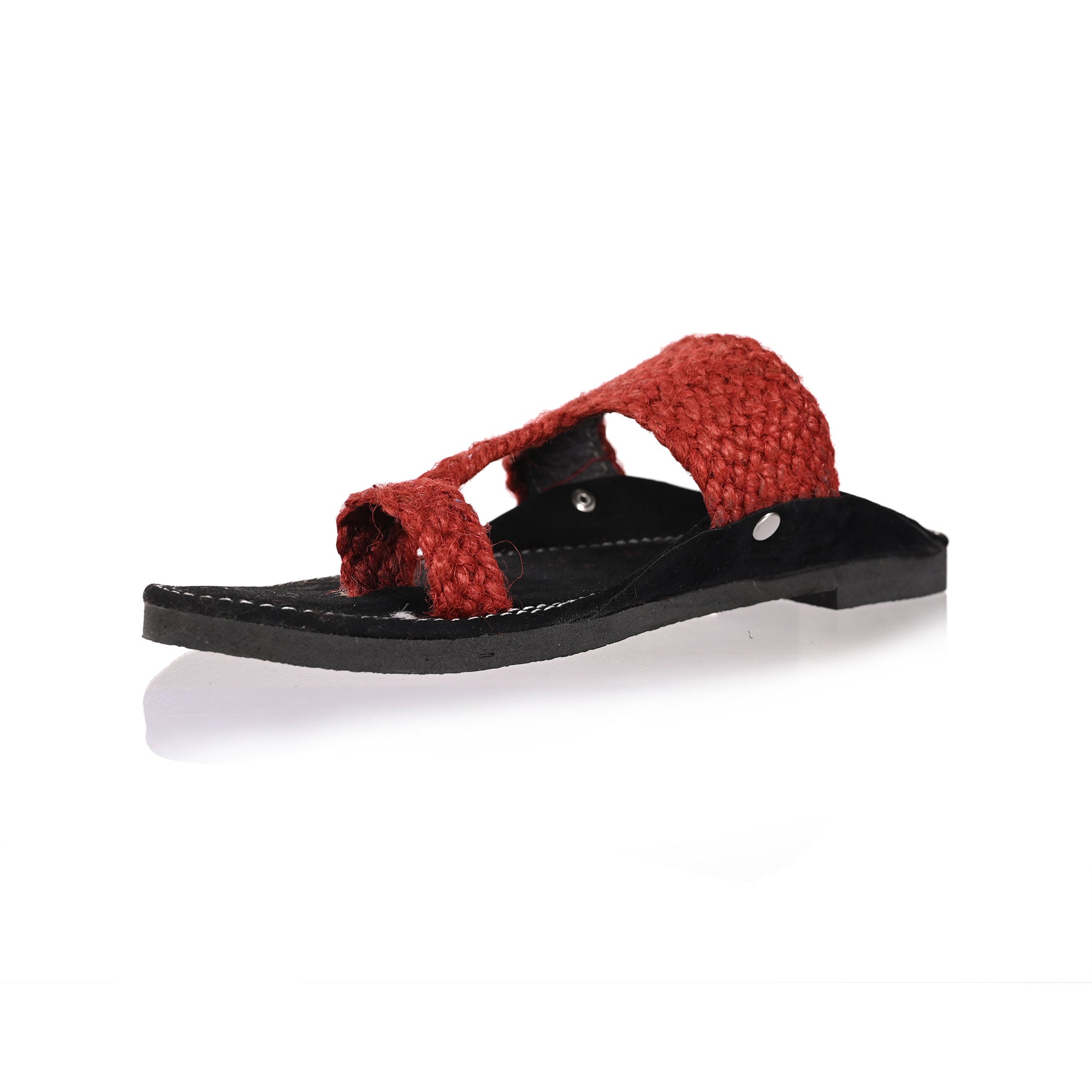 Red Jute Chappal/Slippers for Men
