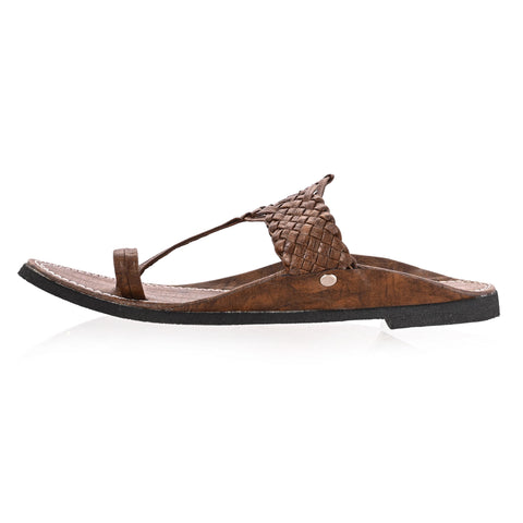 Men's Brown Casual Leather Sandals