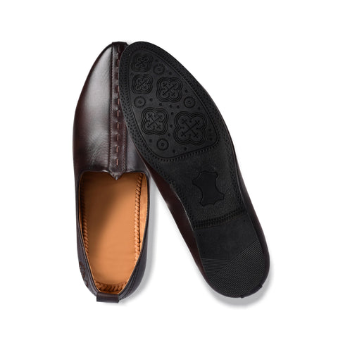 Dark Brown Slip on Shoes