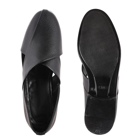 Black Slip on Men's Sandals