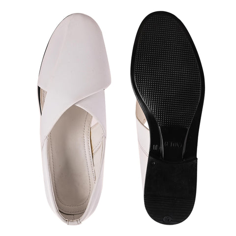 White Slip on Men's Sandals